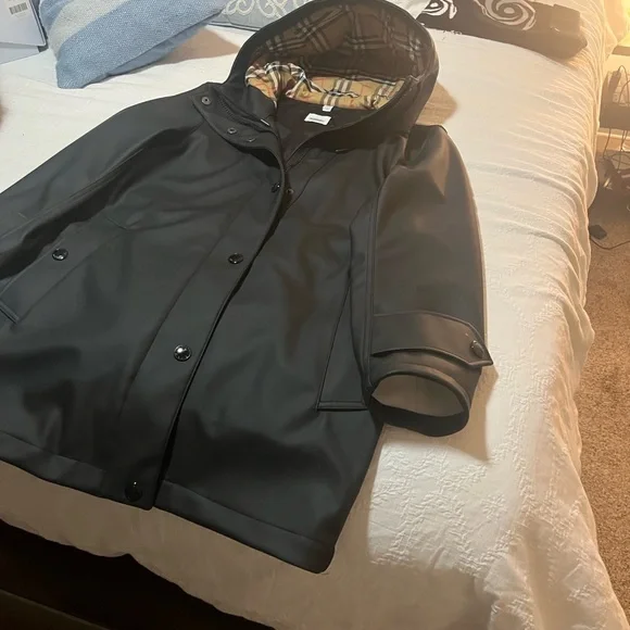 Burberry London Hartlebury Rubberized Coated Rain US 6 - Picture 4 of 11